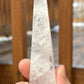 Soft Pink Milky Girasol Obelisk | Skinny Quartz Point | Light Color | Crystal Healing & Meditation
