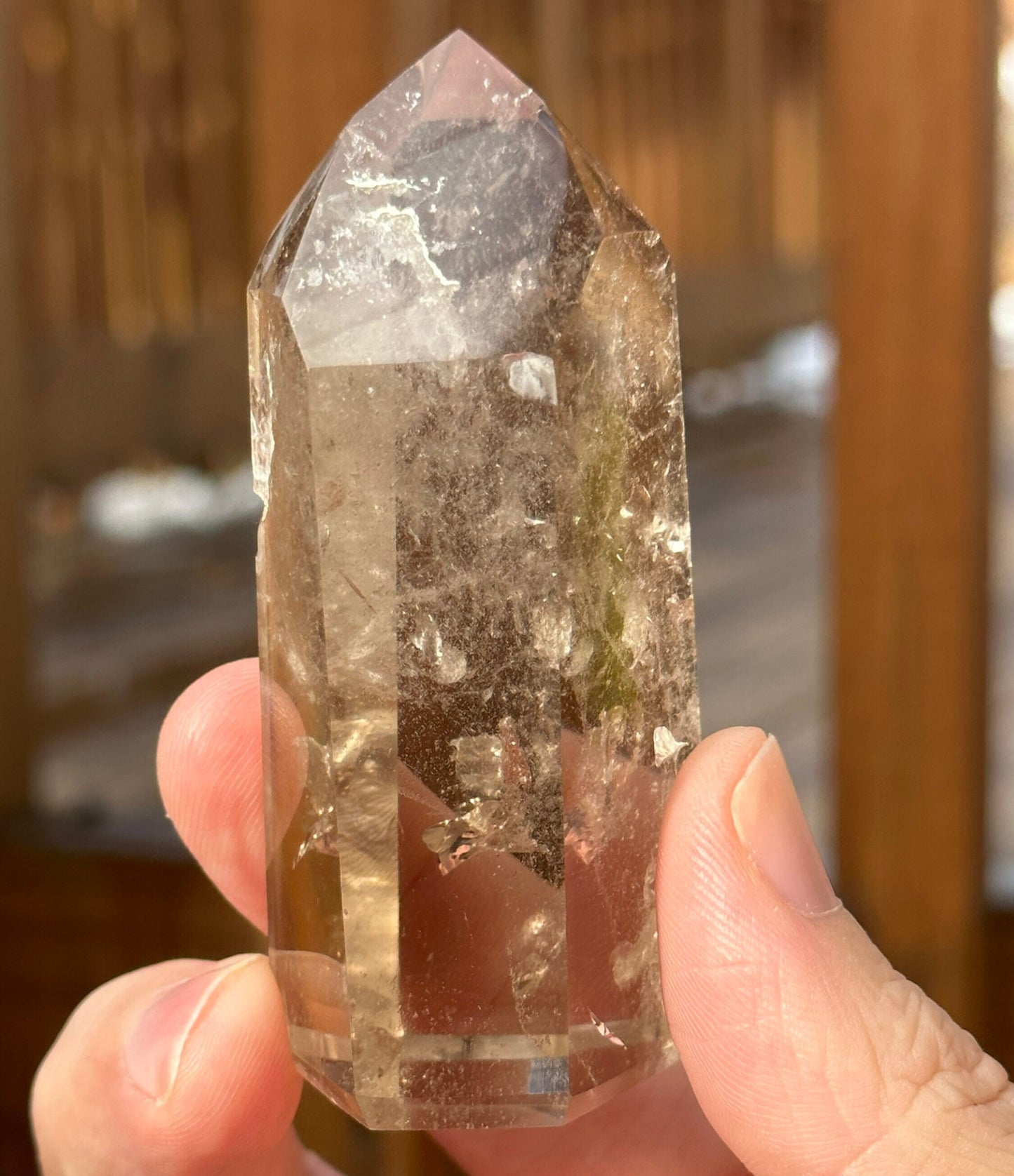 Genuine Smoky Citrine Point | Crystal Tower | From Brazil | Healing & Crystal Wand