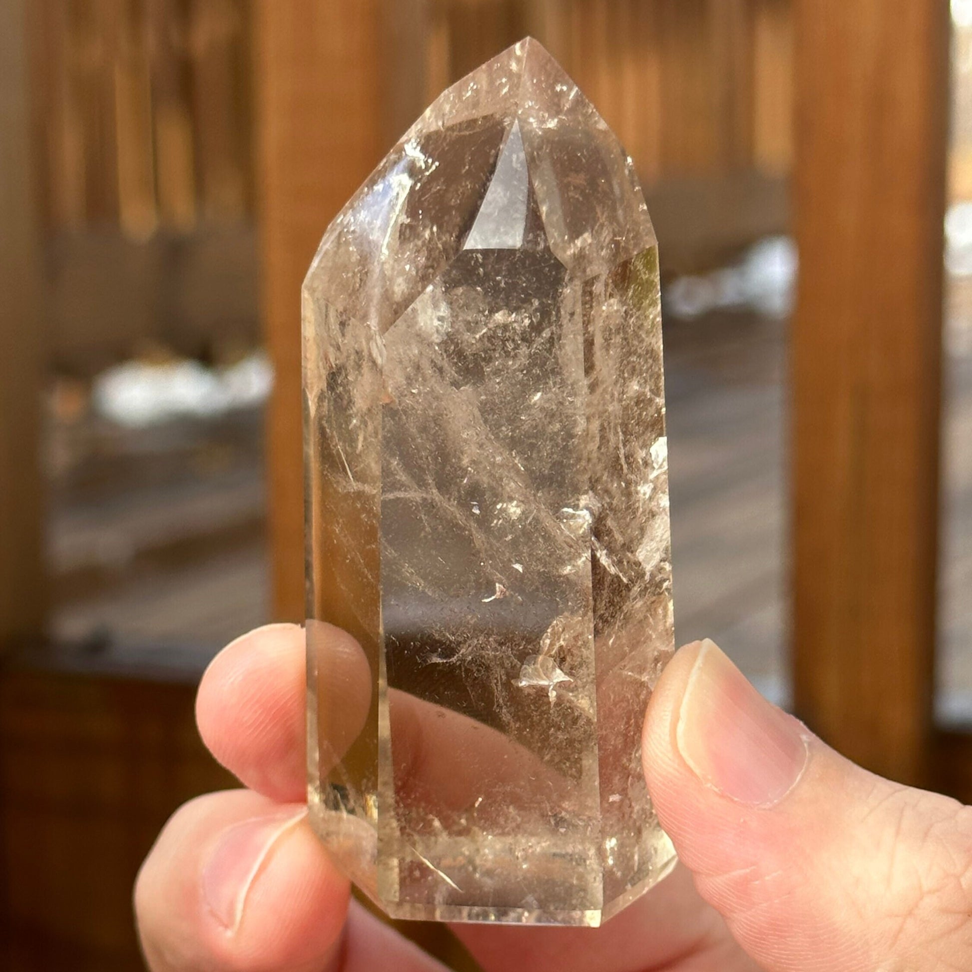 Genuine Smoky Citrine Point | Crystal Tower | From Brazil | Healing & Crystal Wand