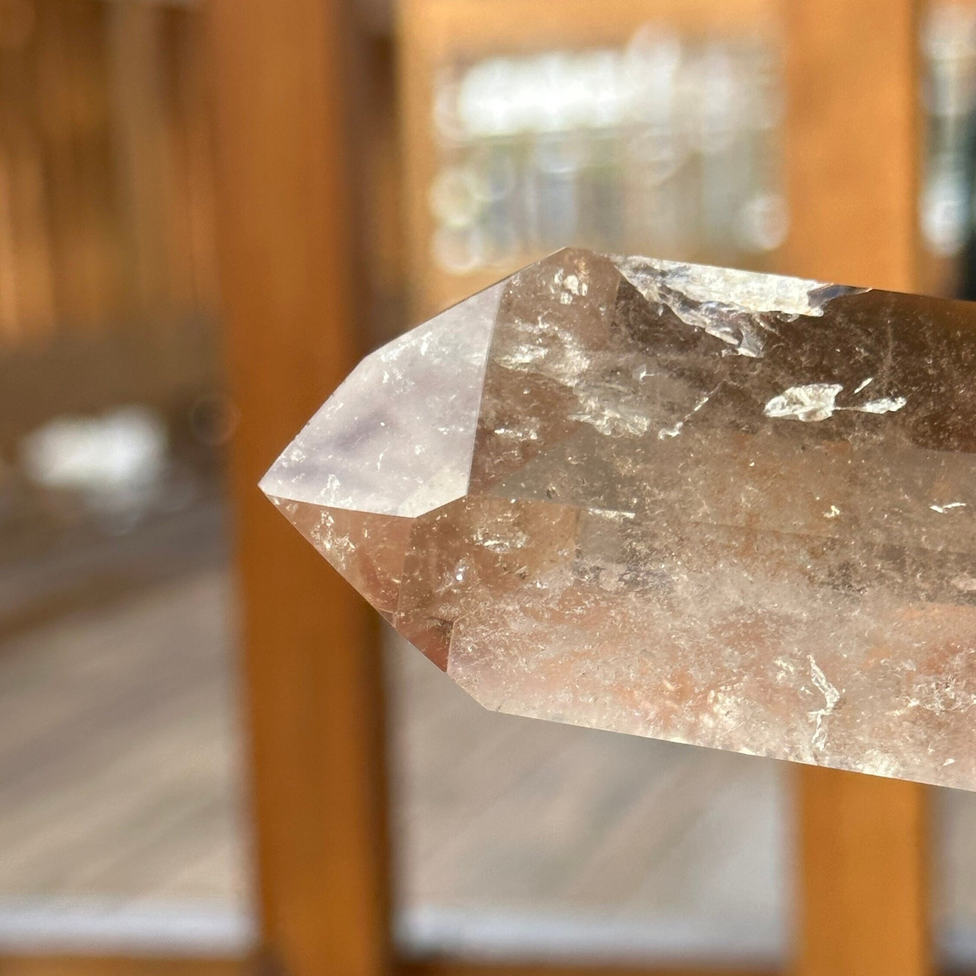 Genuine Smoky Citrine Point | Crystal Tower | From Brazil | Healing & Crystal Wand