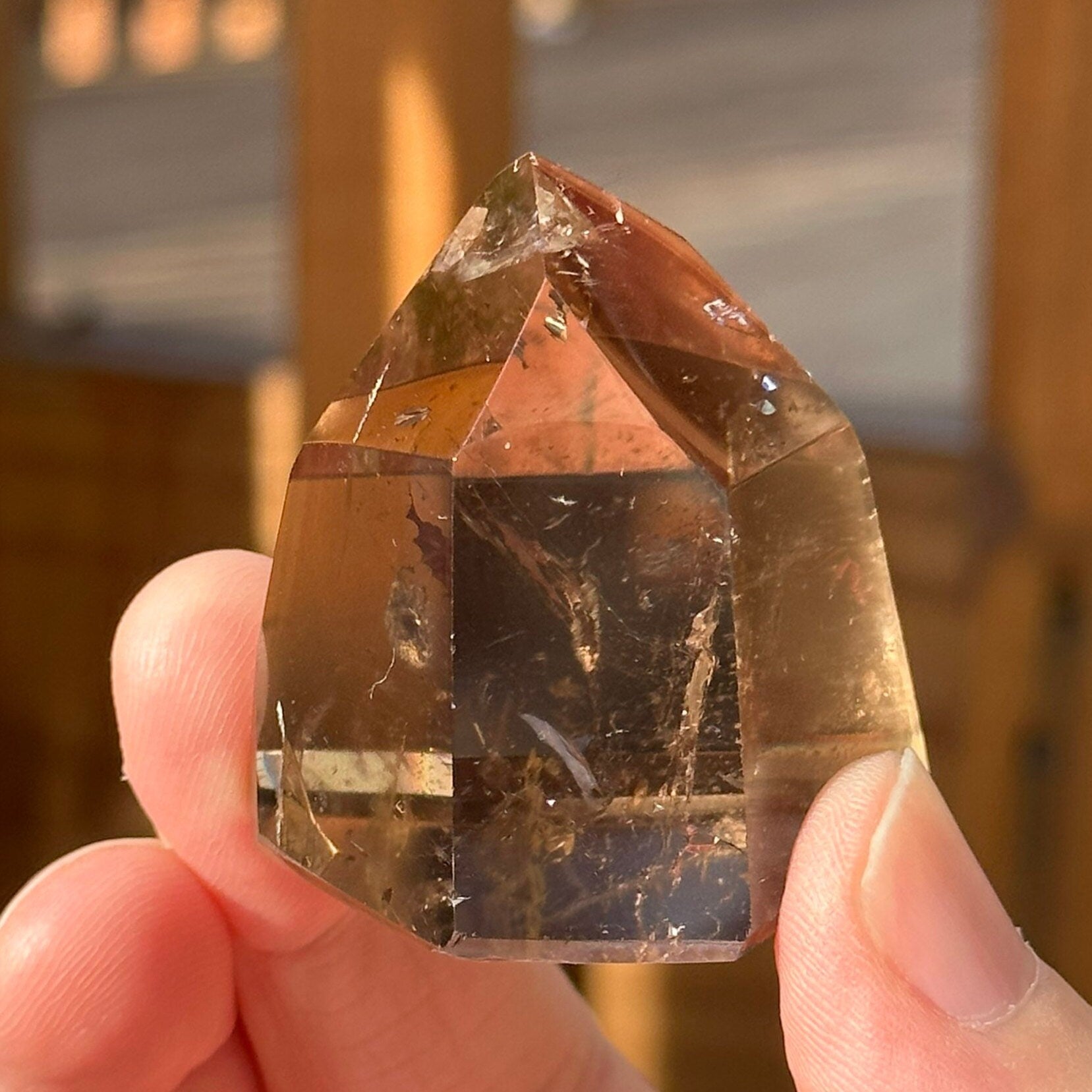 Genuine Smoky Citrine Point | Crystal Tower | From Brazil | Healing & Crystal Wand