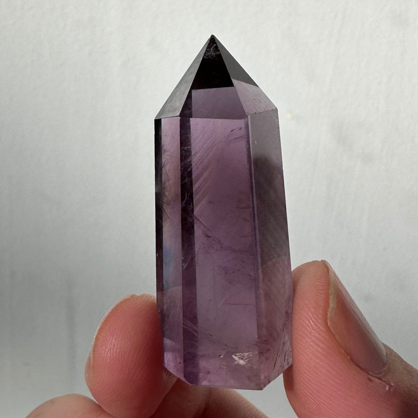 Beautiful Small Amethyst Crystal Point | Mini Hand Carved Tower | Meditation & Crystal Healing | High Quality