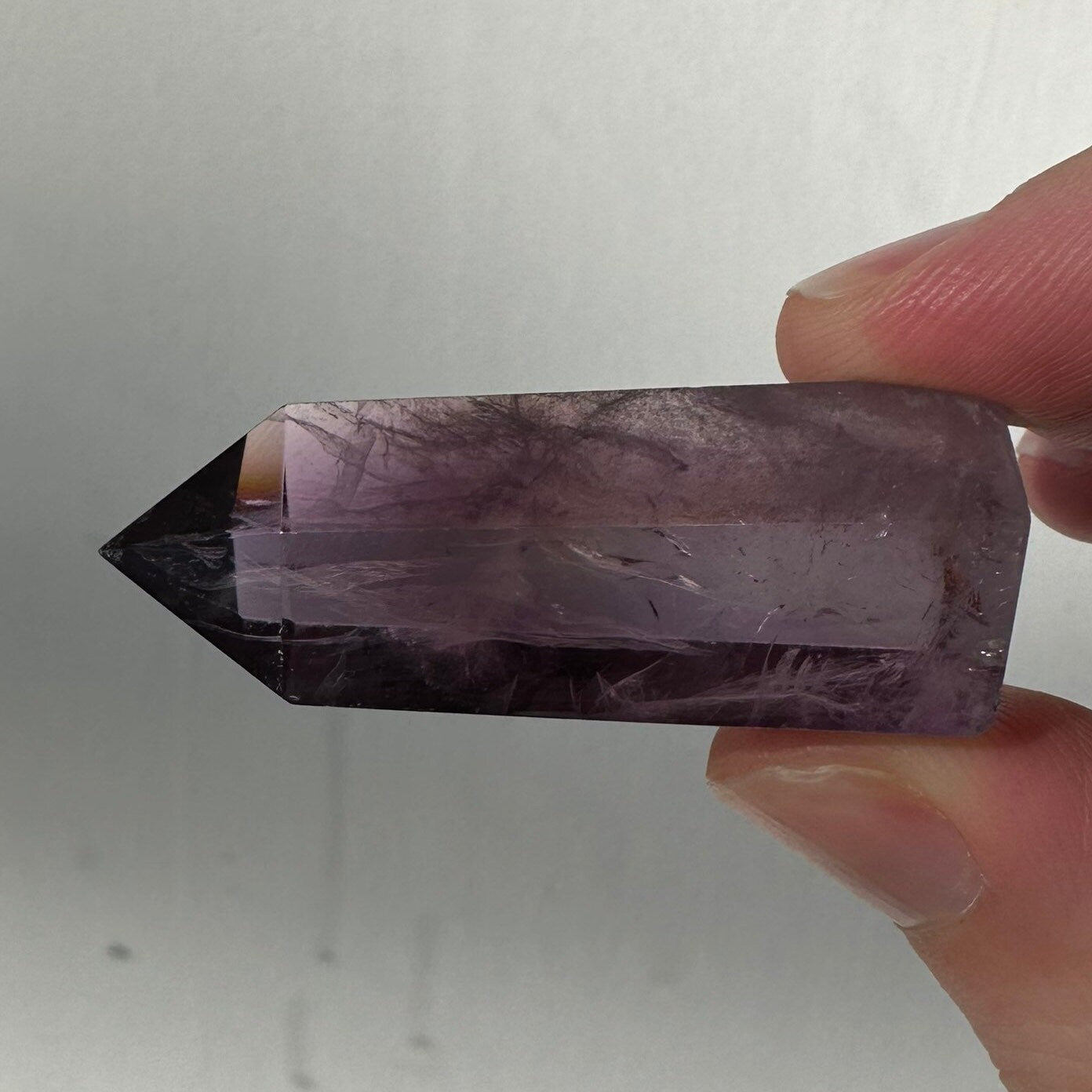 Beautiful Small Amethyst Crystal Point | Mini Hand Carved Tower | Meditation & Crystal Healing | High Quality