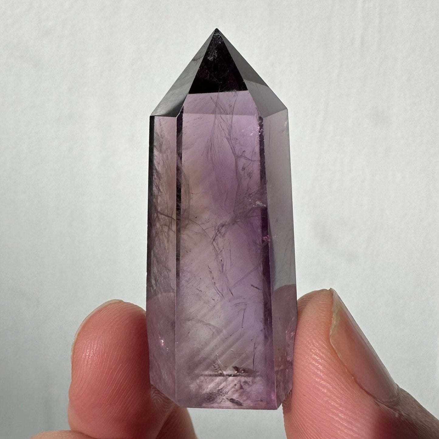 Beautiful Small Amethyst Crystal Point | Mini Hand Carved Tower | Meditation & Crystal Healing | High Quality