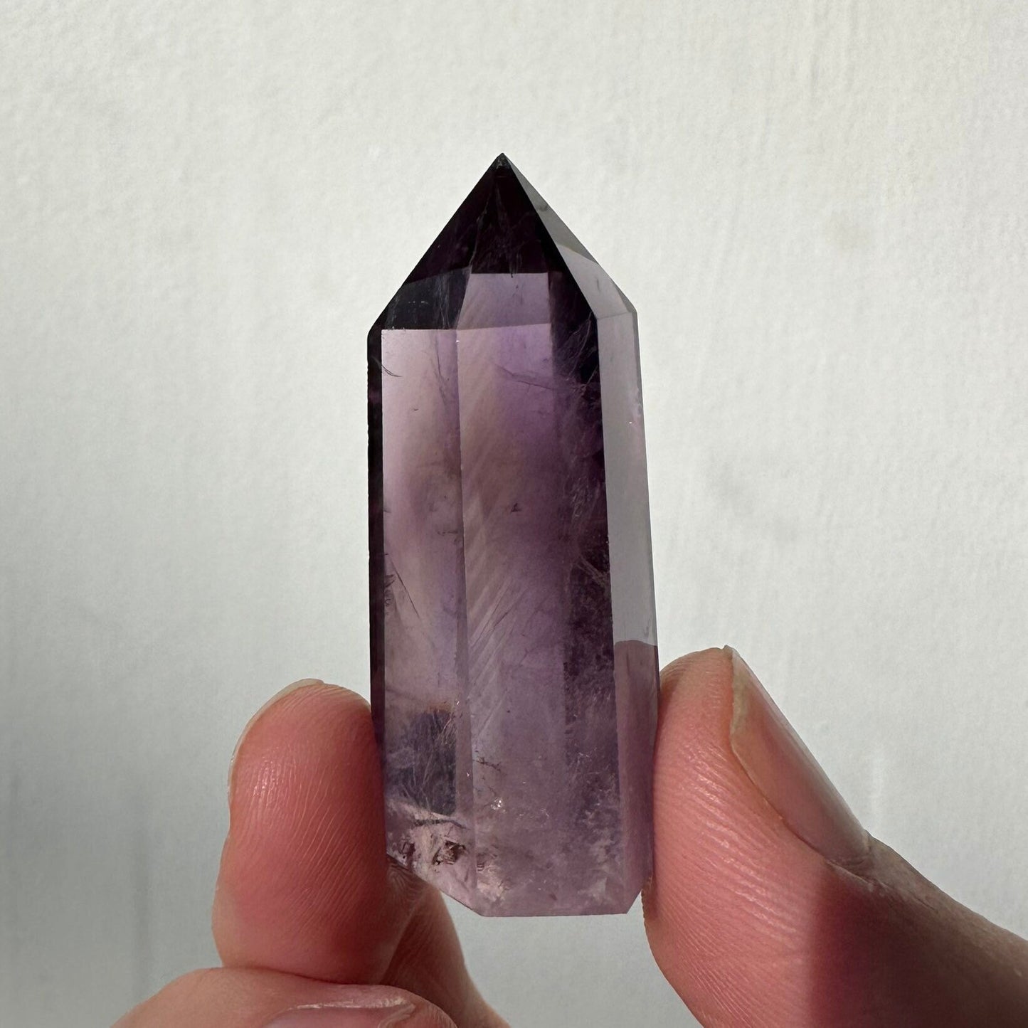 Beautiful Small Amethyst Crystal Point | Mini Hand Carved Tower | Meditation & Crystal Healing | High Quality | From Brazil