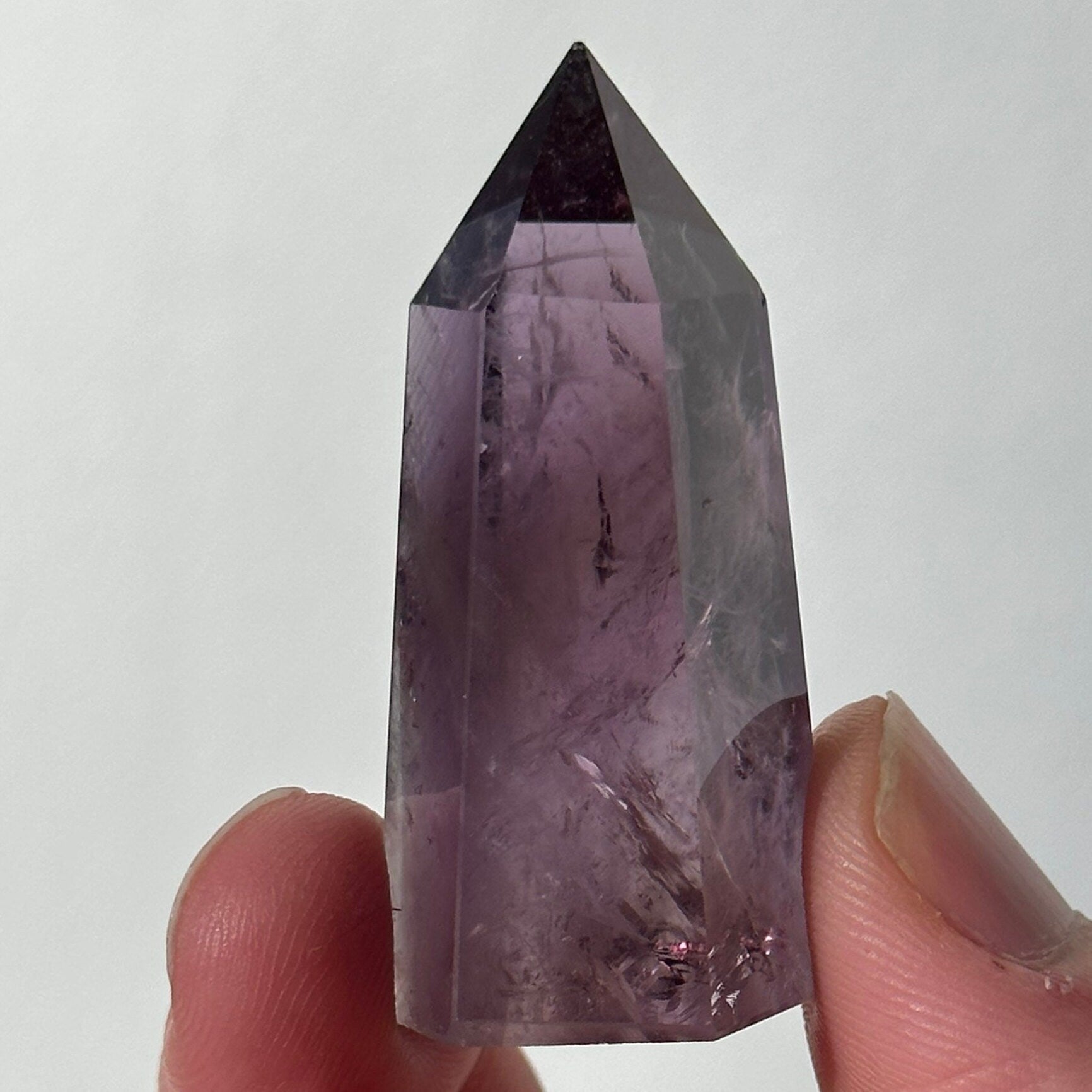 Beautiful Small Amethyst Crystal Point | Mini Hand Carved Tower | Meditation & Crystal Healing | High Quality