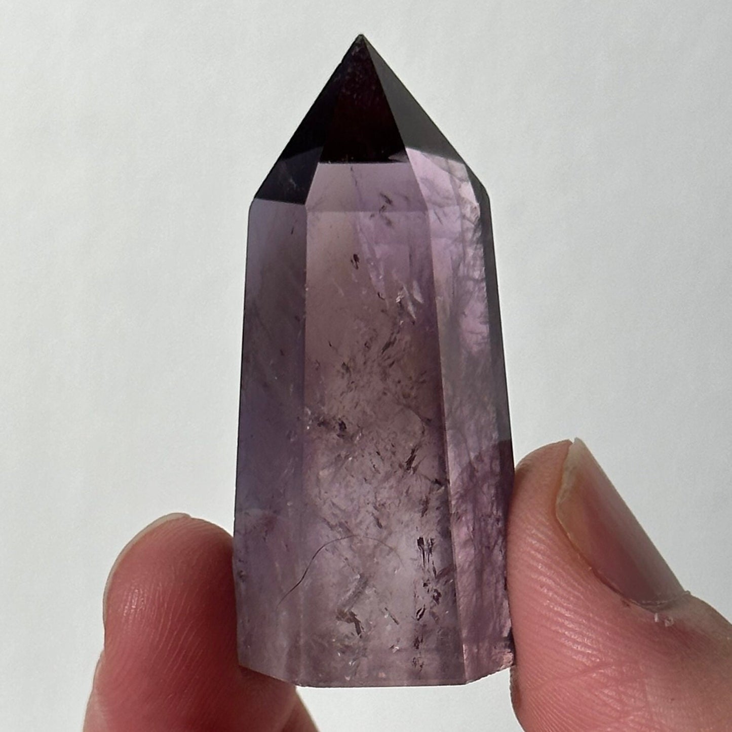 Beautiful Small Amethyst Crystal Point | Mini Hand Carved Tower | Meditation & Crystal Healing | High Quality