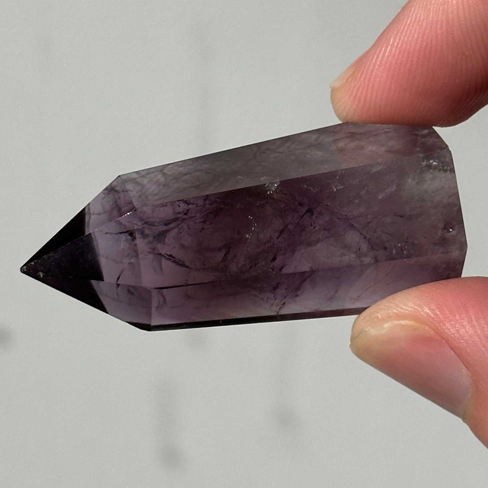 Beautiful Small Amethyst Crystal Point | Mini Hand Carved Tower | Meditation & Crystal Healing | High Quality