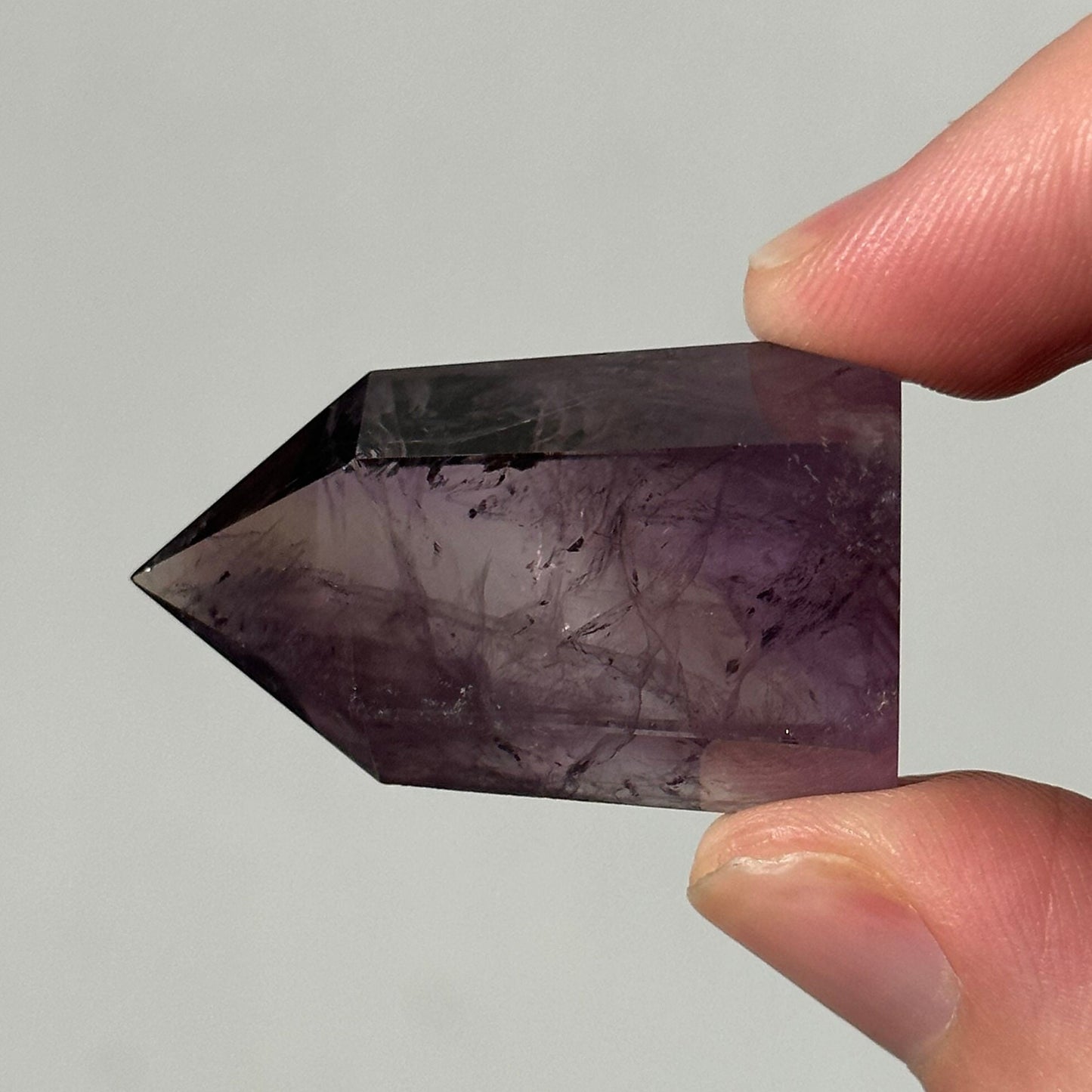 Beautiful Small Amethyst Crystal Point | Mini Hand Carved Tower | Meditation & Crystal Healing | High Quality | From Brazil