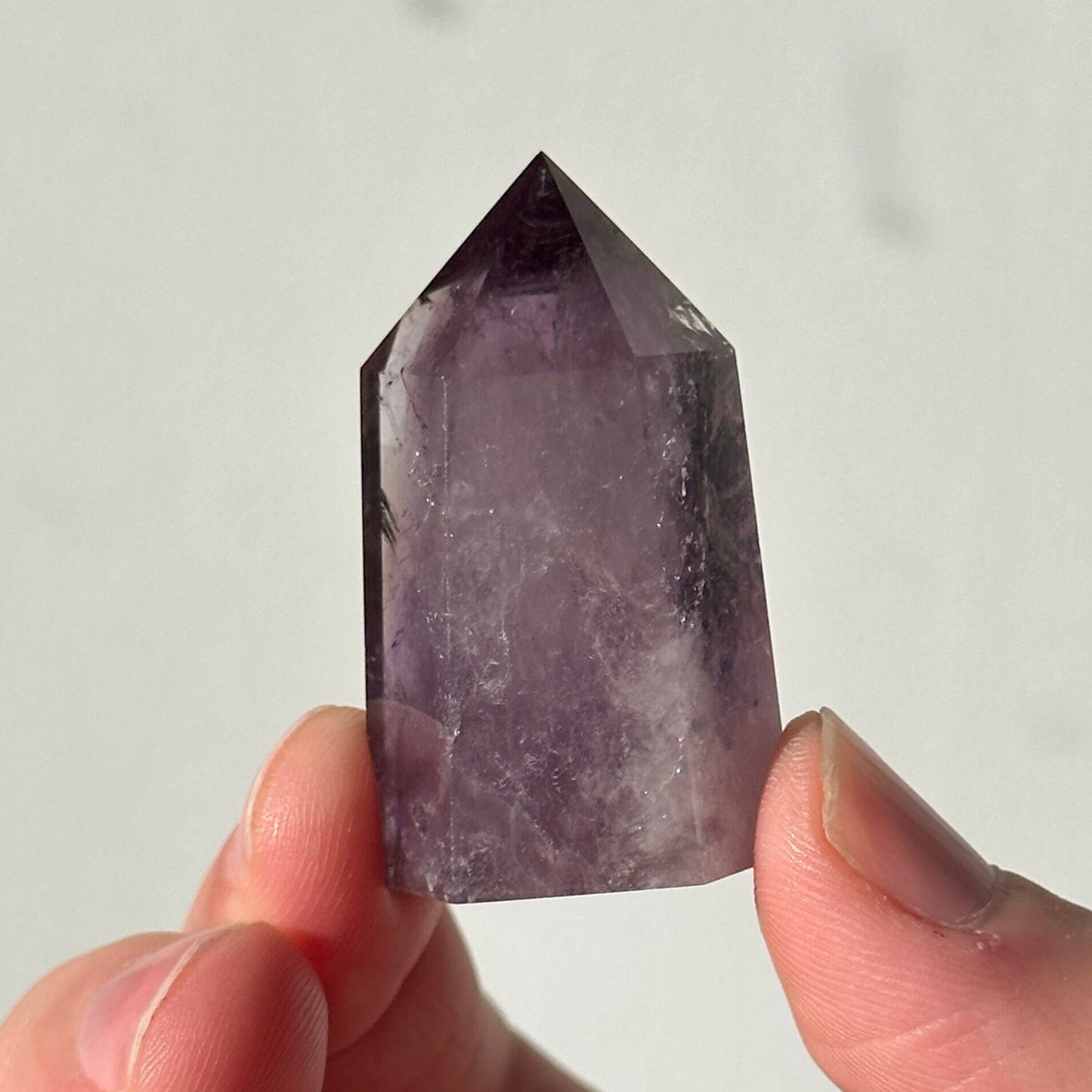 Beautiful Small Amethyst Crystal Point | Mini Hand Carved Tower | Meditation & Crystal Healing | High Quality