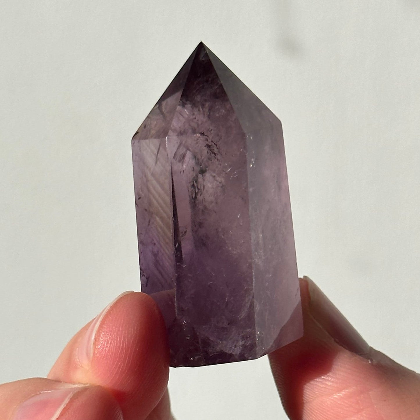 Beautiful Small Amethyst Crystal Point | Mini Hand Carved Tower | Meditation & Crystal Healing | High Quality