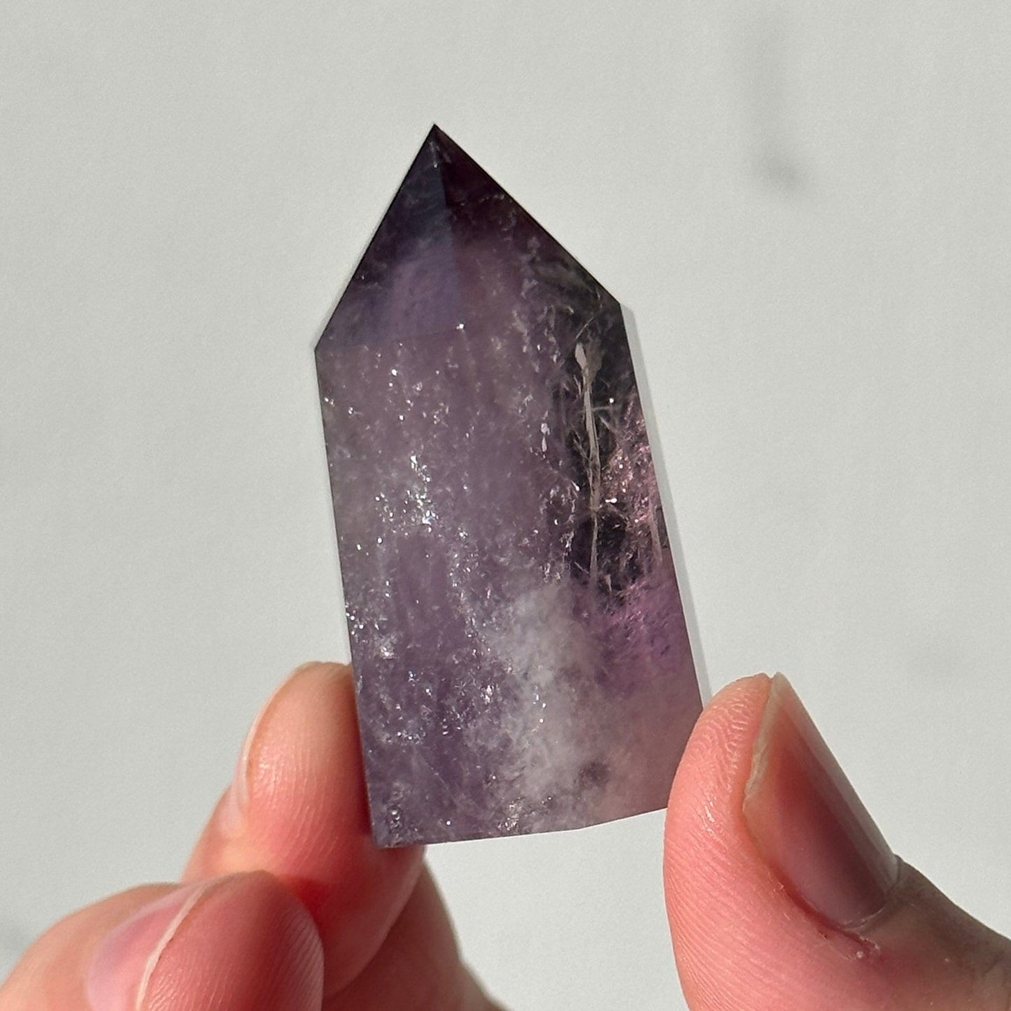 Beautiful Small Amethyst Crystal Point | Mini Hand Carved Tower | Meditation & Crystal Healing | High Quality