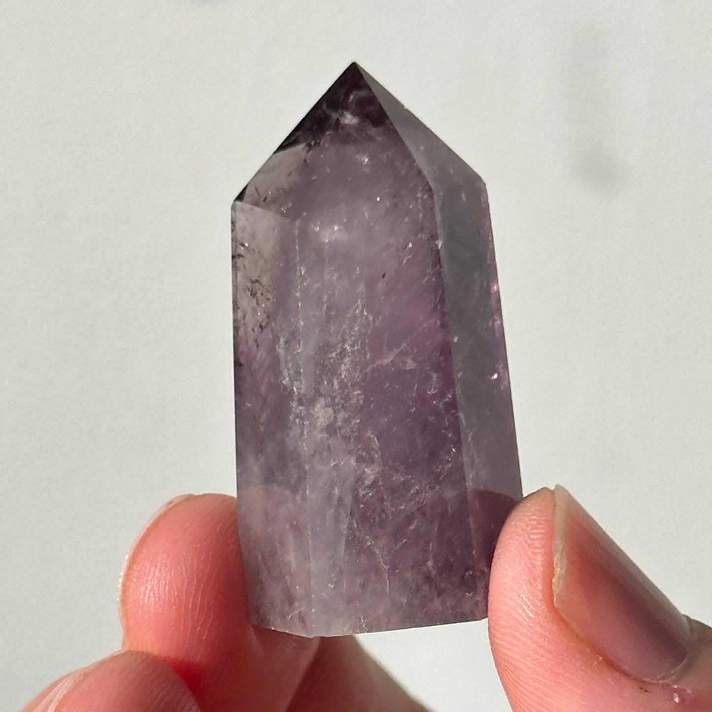 Beautiful Small Amethyst Crystal Point | Mini Hand Carved Tower | Meditation & Crystal Healing | High Quality | From Brazil