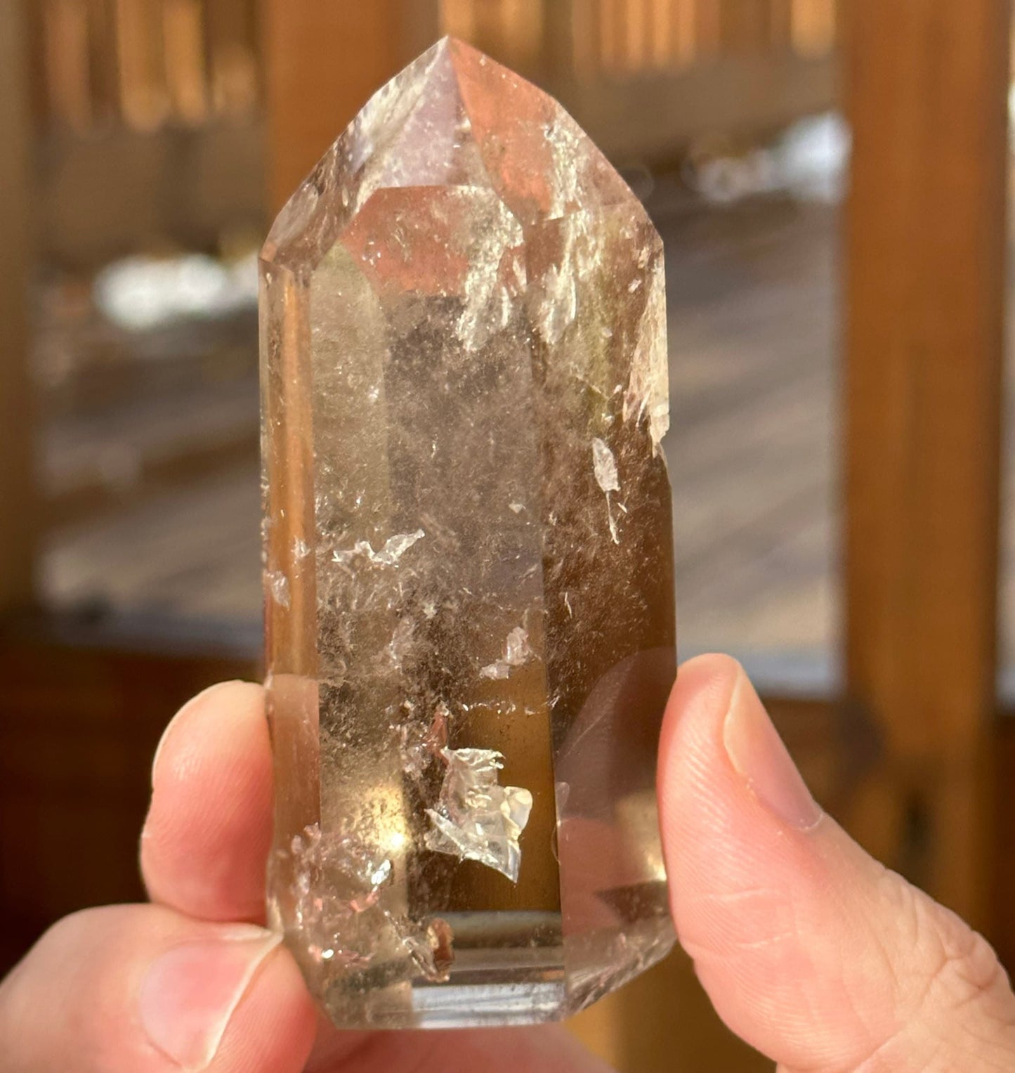 Genuine Smoky Citrine Point | Crystal Tower | From Brazil | Healing & Crystal Wand