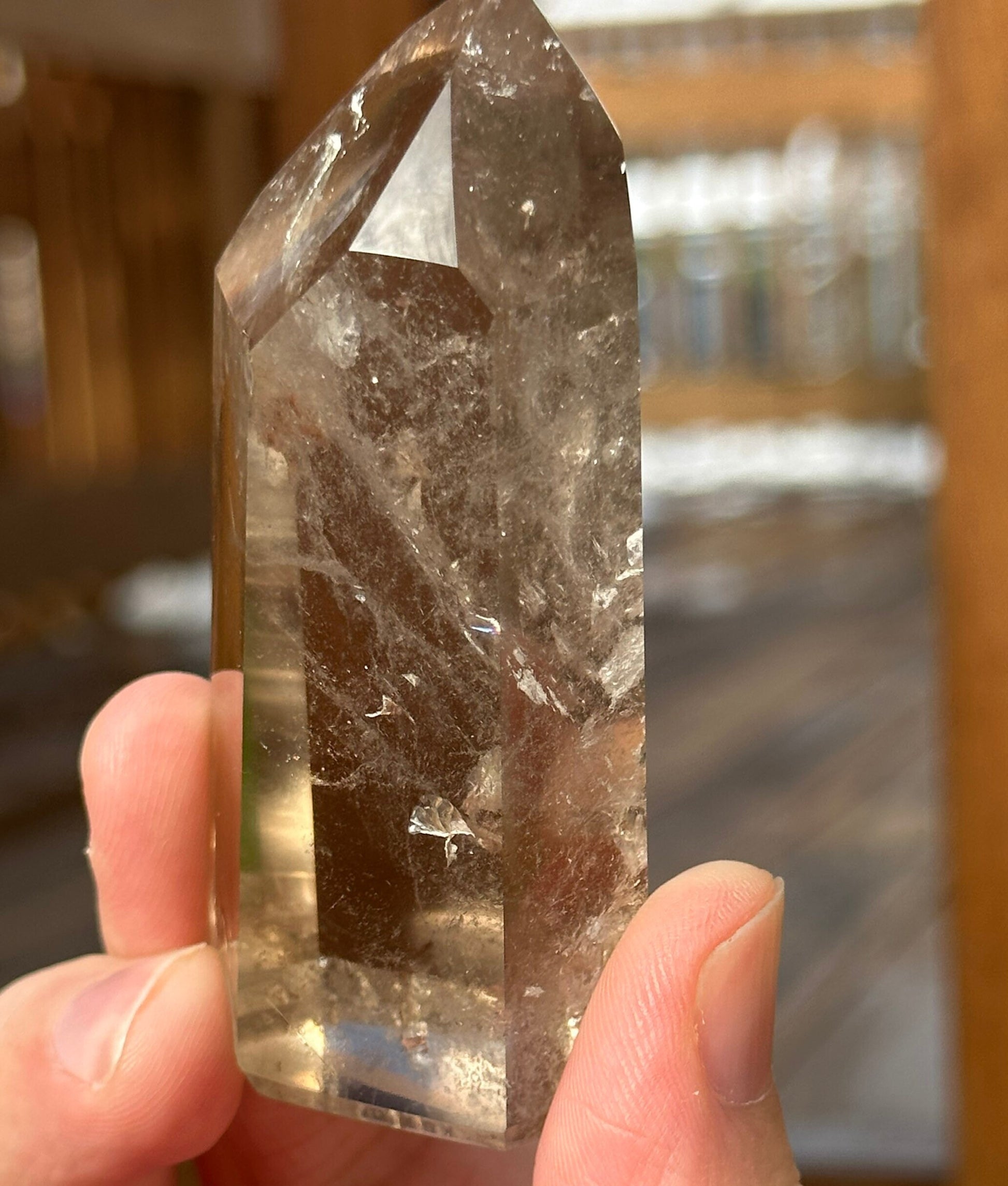 Genuine Smoky Citrine Point | Crystal Tower | From Brazil | Healing & Crystal Wand