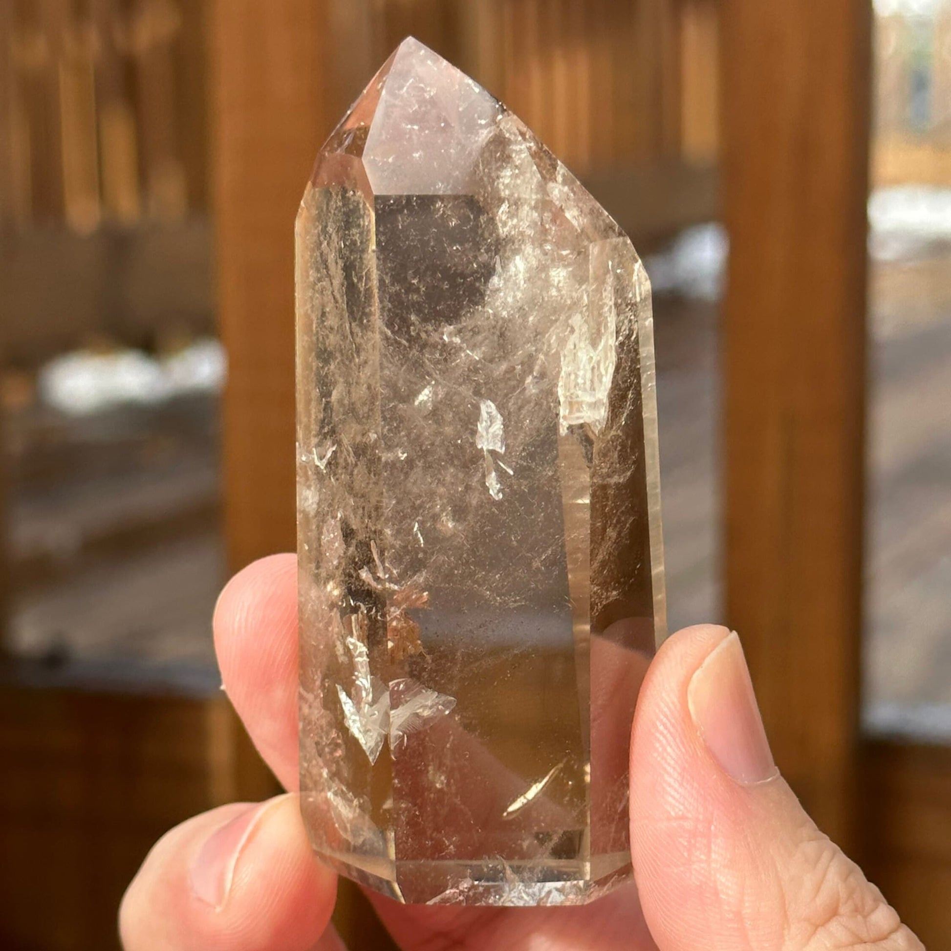 Genuine Smoky Citrine Point | Crystal Tower | From Brazil | Healing & Crystal Wand