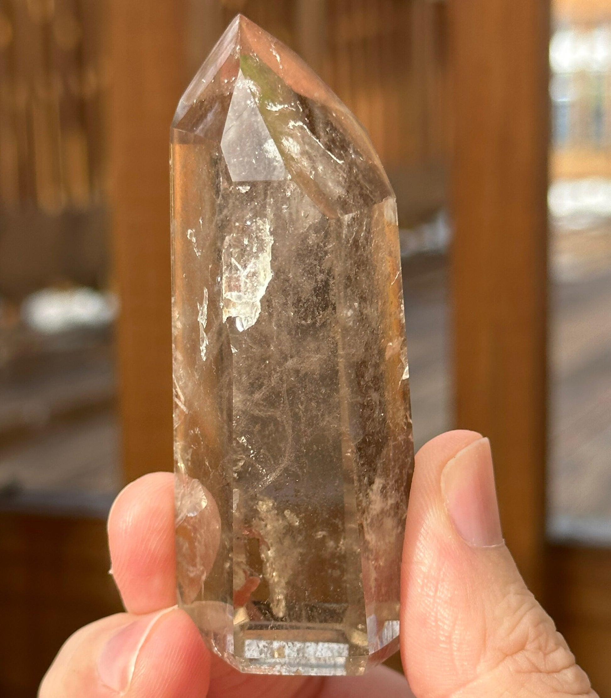 Genuine Smoky Citrine Point | Crystal Tower | From Brazil | Healing & Crystal Wand