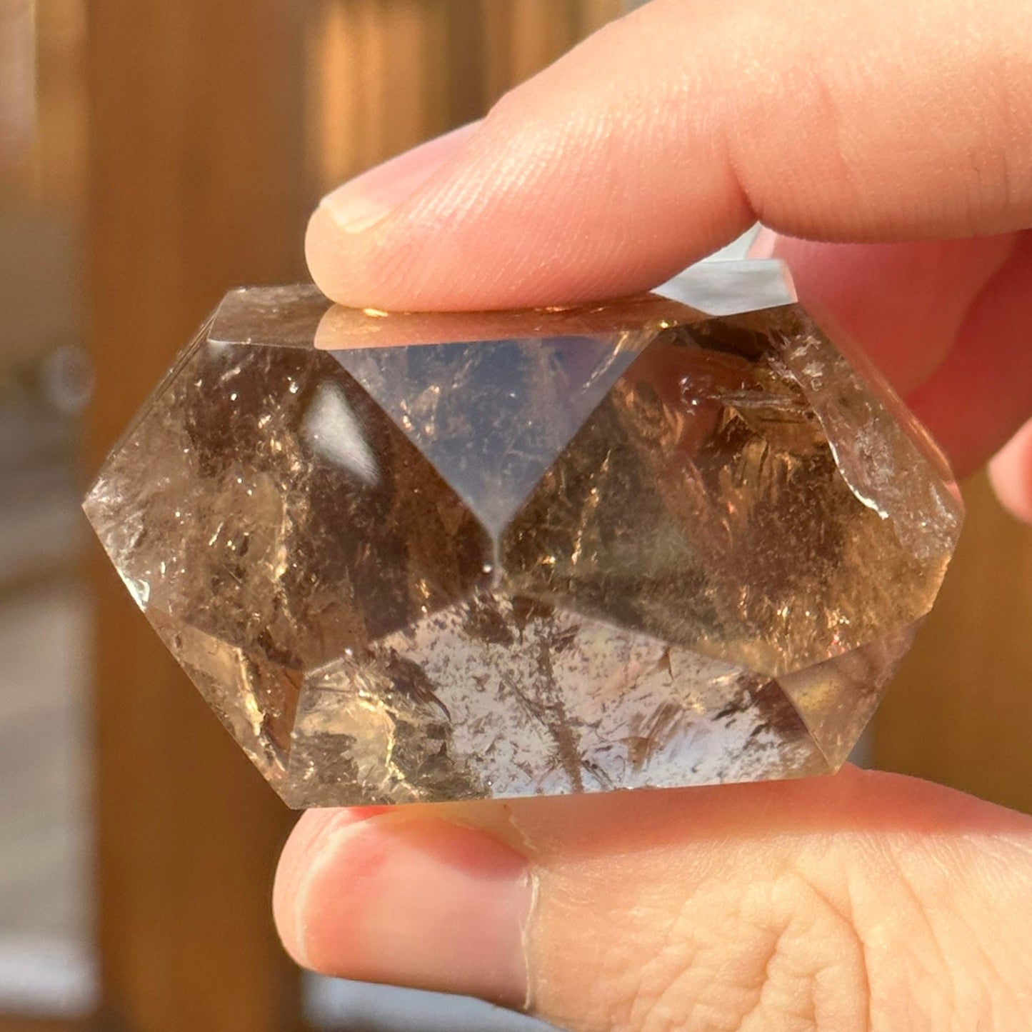 Genuine Smoky Citrine Point | Rainbows | Crystal Tower | From Brazil | Healing & Crystal Wand