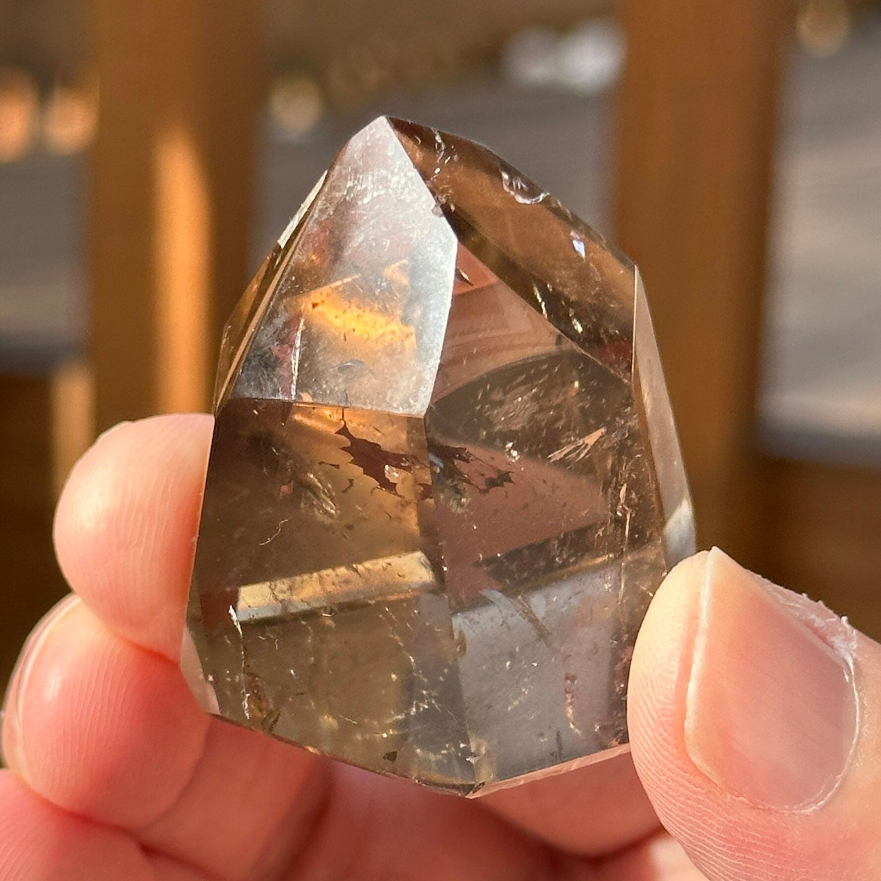 Genuine Smoky Citrine Point | Crystal Tower | From Brazil | Healing & Crystal Wand