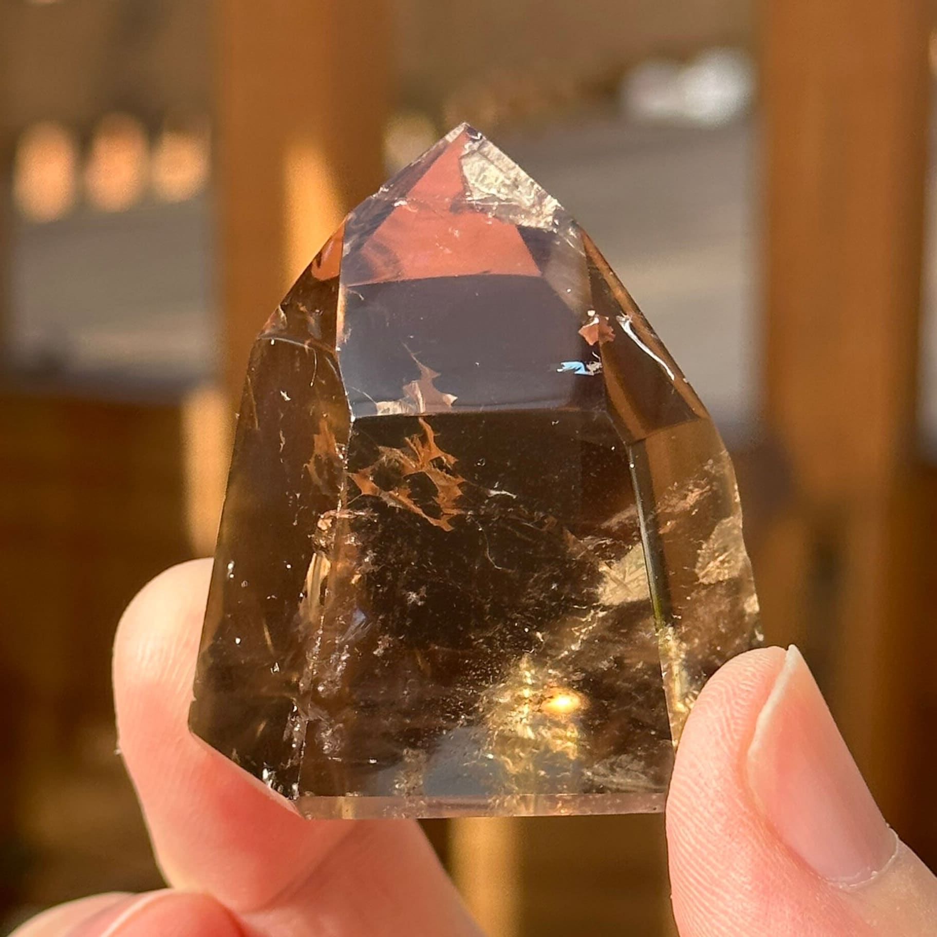 Genuine Smoky Citrine Point | Crystal Tower | From Brazil | Healing & Crystal Wand