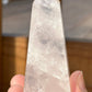 Soft Pink Milky Girasol Obelisk | Quartz Crystal Point | Light Color Tower | Crystal Healing & Meditation Wand