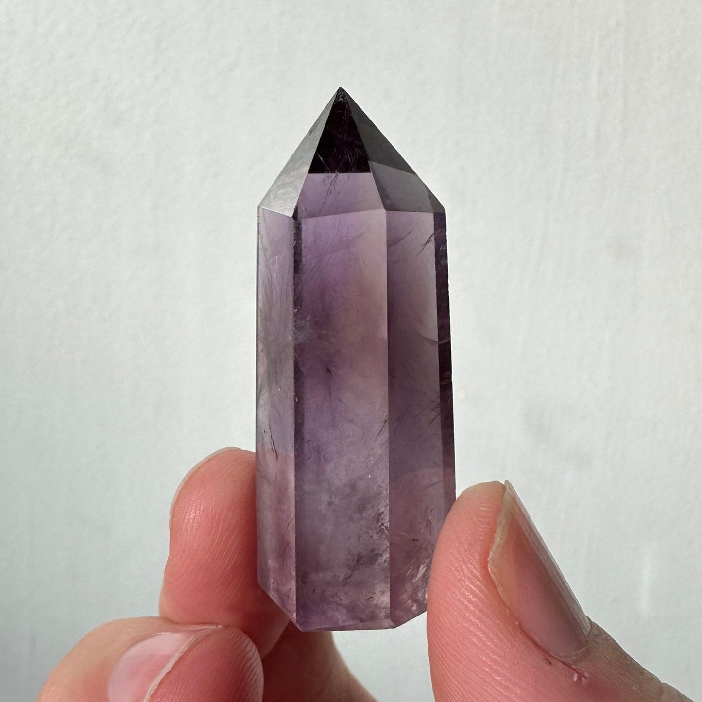 Beautiful Small Amethyst Crystal Point | Mini Hand Carved Tower | Meditation & Crystal Healing | High Quality | From Brazil