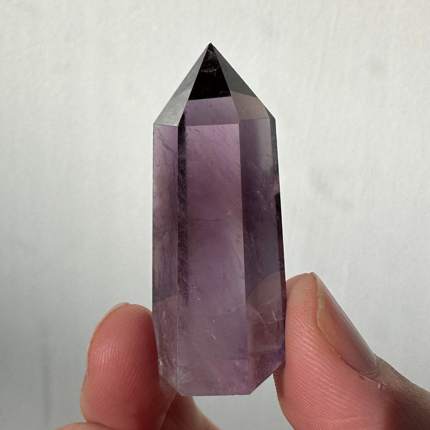 Beautiful Small Amethyst Crystal Point | Mini Hand Carved Tower | Meditation & Crystal Healing | High Quality