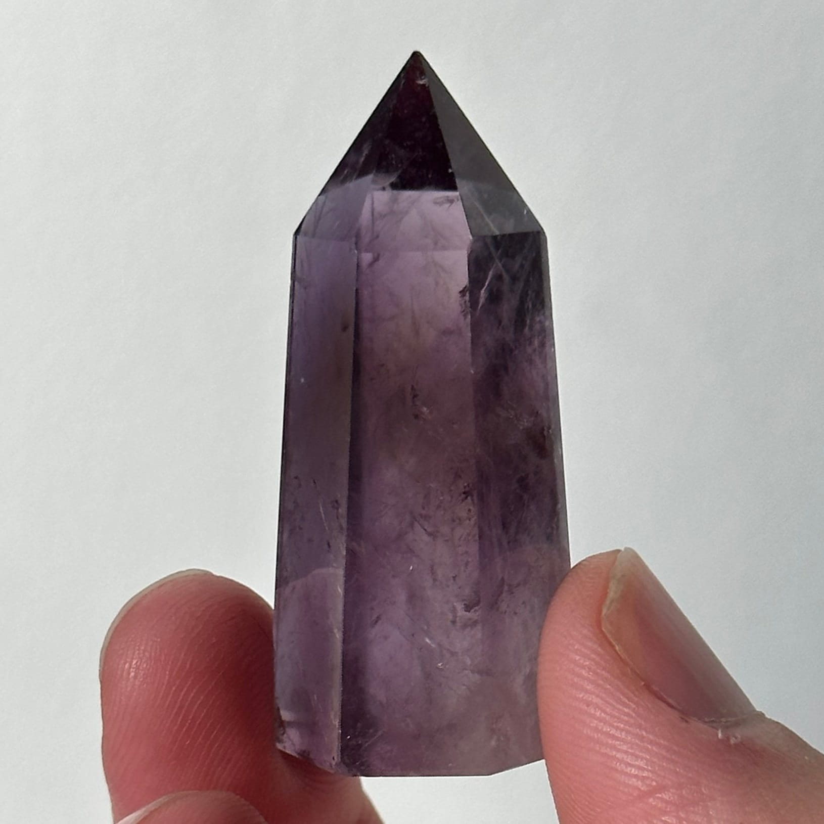 Beautiful Small Amethyst Crystal Point | Mini Hand Carved Tower | Meditation & Crystal Healing | High Quality