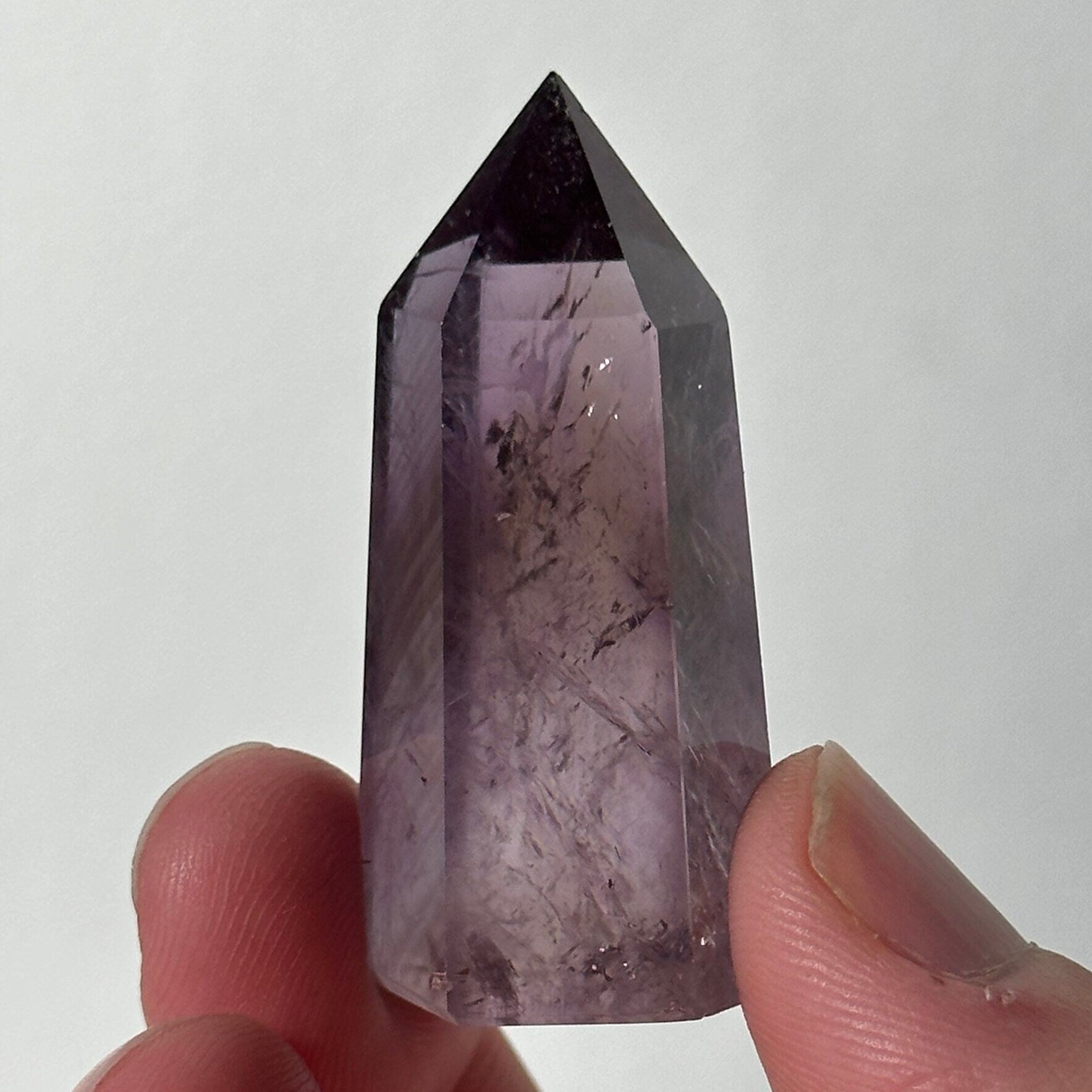 Beautiful Small Amethyst Crystal Point | Mini Hand Carved Tower | Meditation & Crystal Healing | High Quality