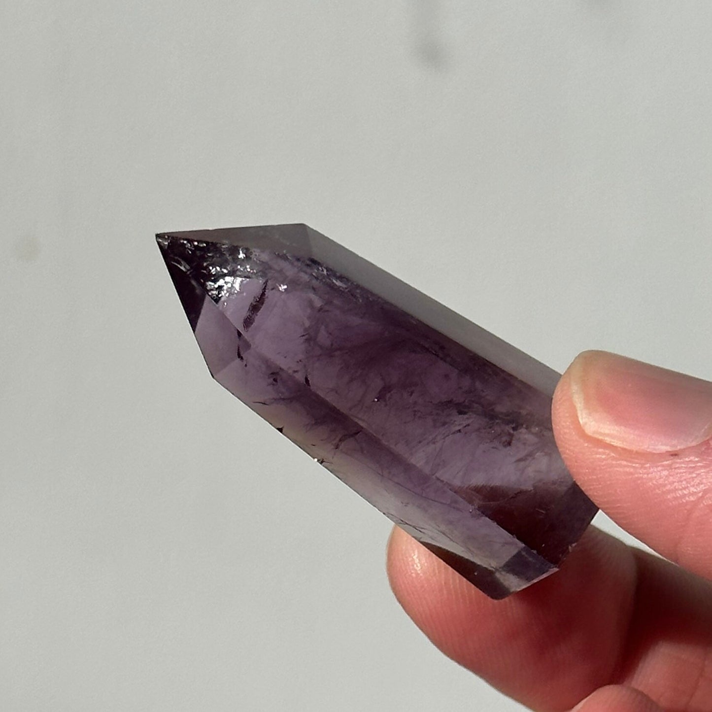 Beautiful Small Amethyst Crystal Point | Mini Hand Carved Tower | Meditation & Crystal Healing | High Quality | From Brazil