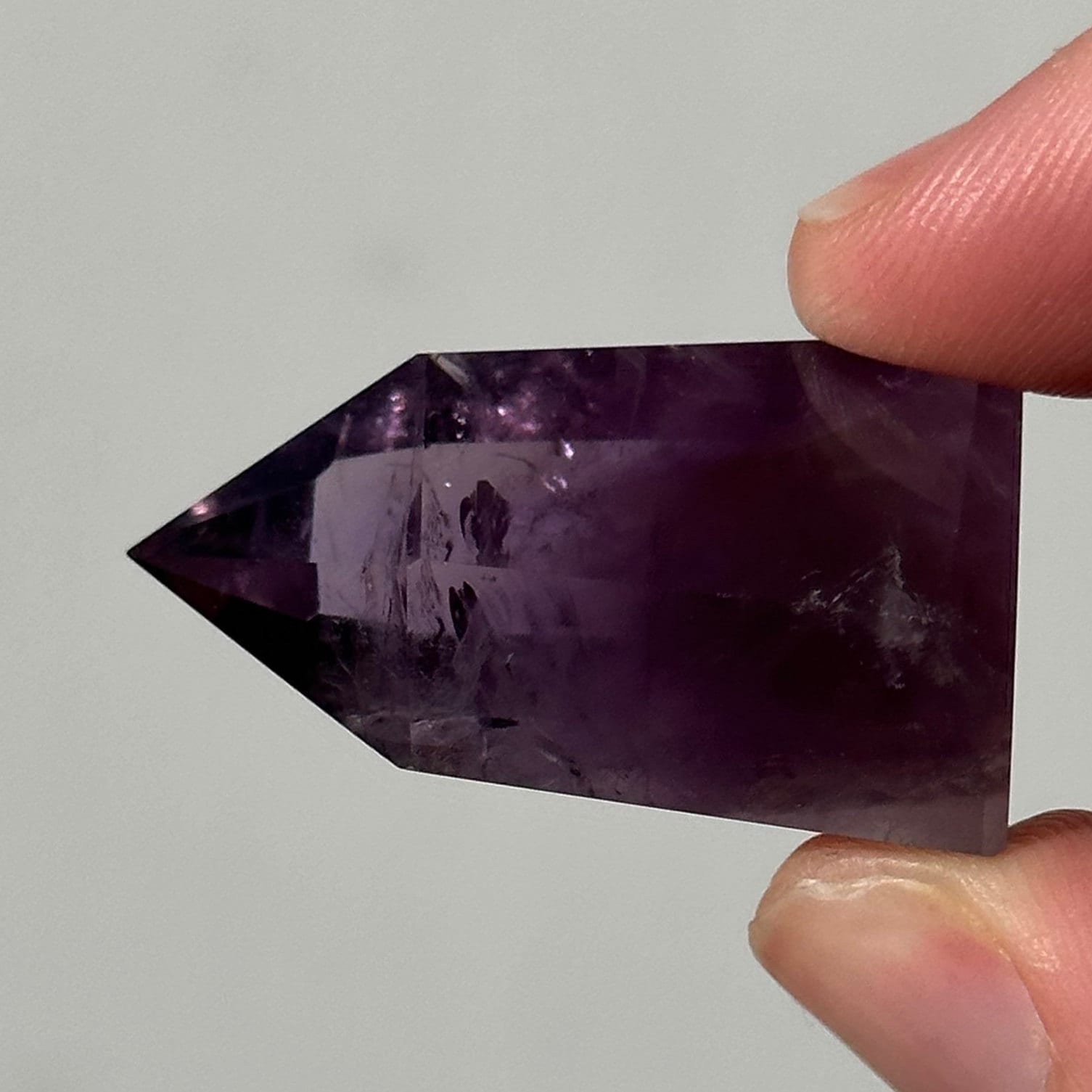 Beautiful Small Amethyst Crystal Point | Mini Hand Carved Tower | Meditation & Crystal Healing | High Quality | From Brazil