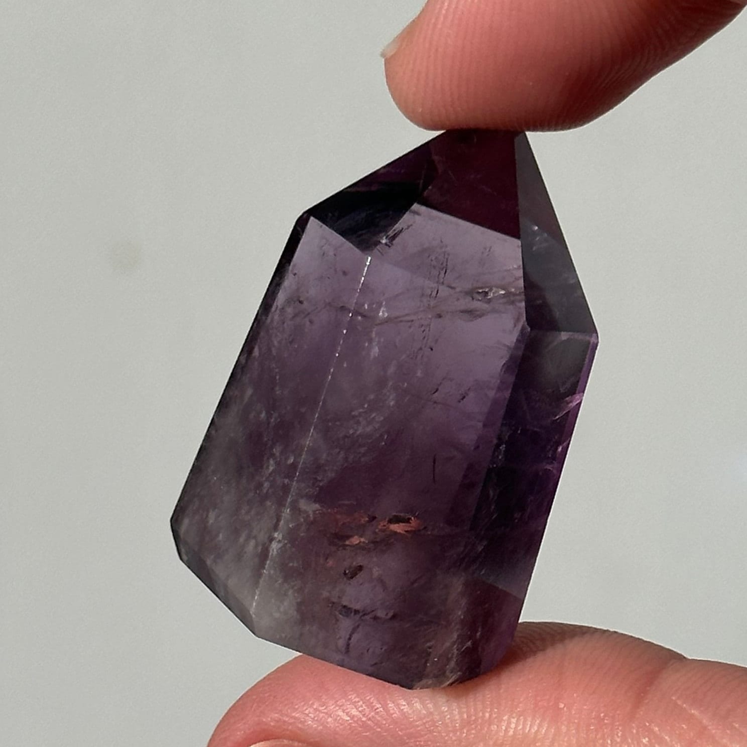 Beautiful Small Amethyst Crystal Point | Mini Hand Carved Tower | Meditation & Crystal Healing | High Quality | From Brazil