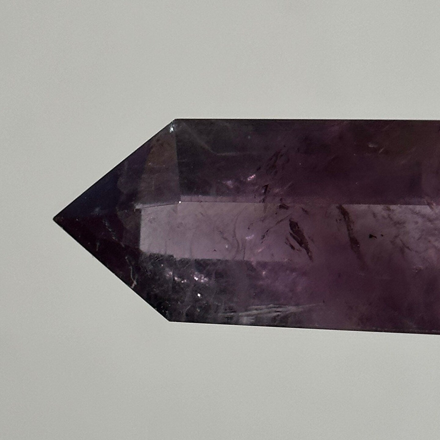 Beautiful Small Amethyst Crystal Point | Mini Hand Carved Tower | Rainbows | Meditation & Crystal Healing | High Quality | From Brazil