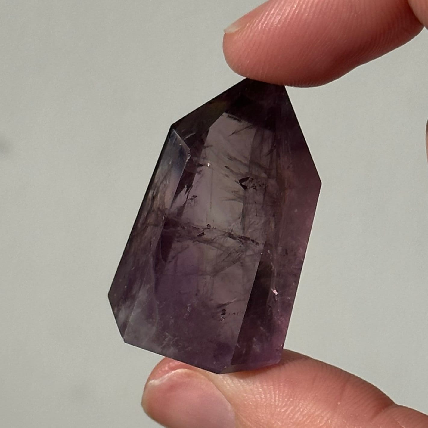 Beautiful Small Amethyst Crystal Point | Mini Hand Carved Tower | Meditation & Crystal Healing | High Quality | From Brazil