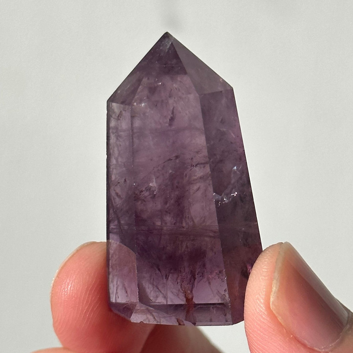 Beautiful Small Amethyst Crystal Point | Mini Hand Carved Tower | Meditation & Crystal Healing | High Quality | From Brazil