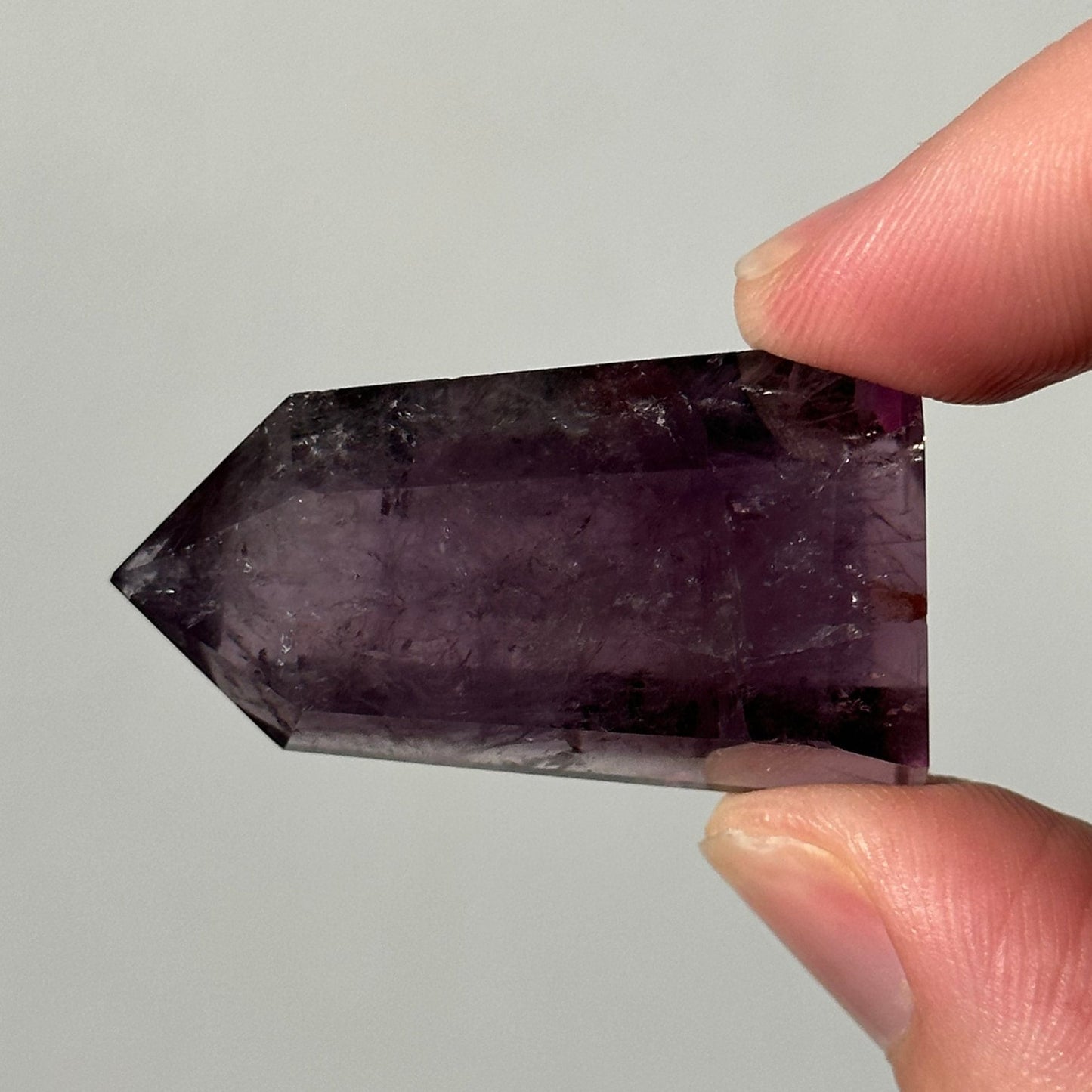 Beautiful Small Amethyst Crystal Point | Mini Hand Carved Tower | Meditation & Crystal Healing | High Quality | From Brazil