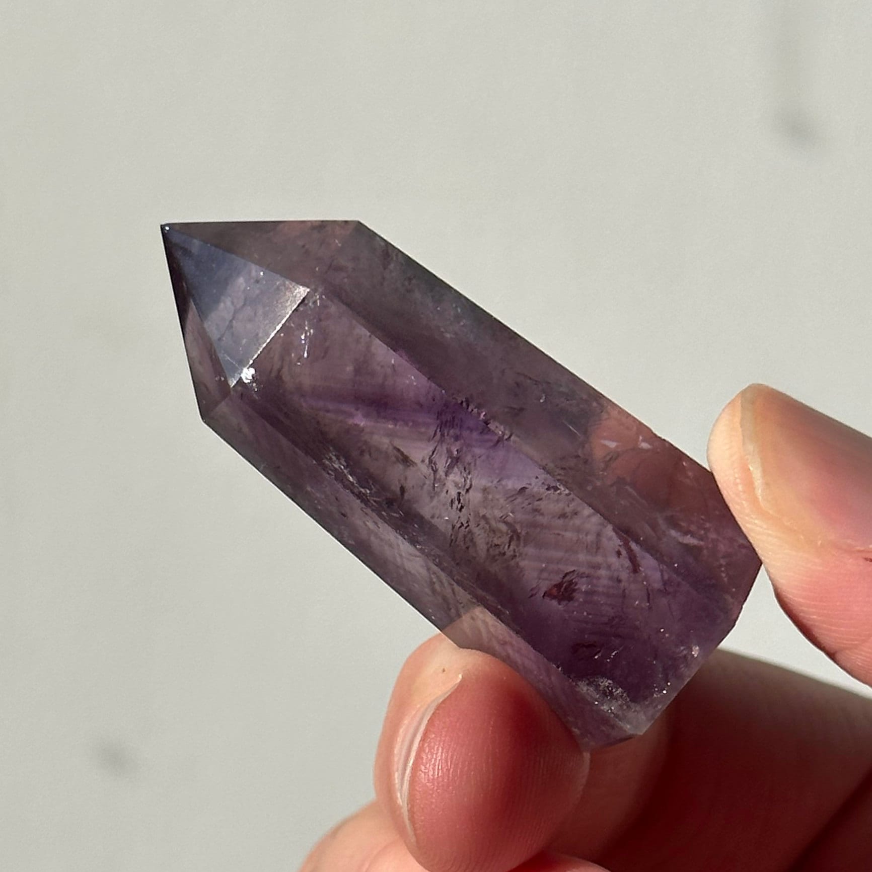 Beautiful Small Amethyst Crystal Point | Mini Hand Carved Tower | Meditation & Crystal Healing | High Quality | From Brazil