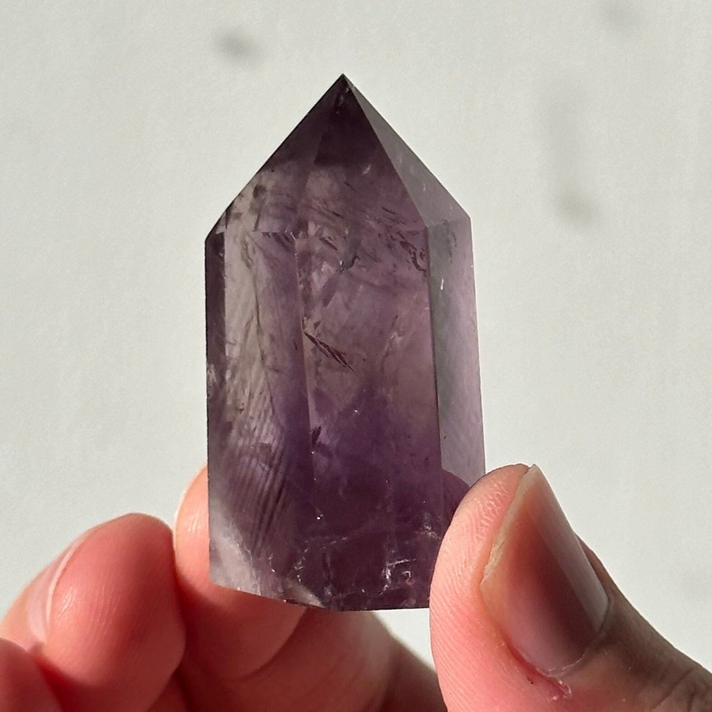 Beautiful Small Amethyst Crystal Point | Mini Hand Carved Tower | Meditation & Crystal Healing | High Quality