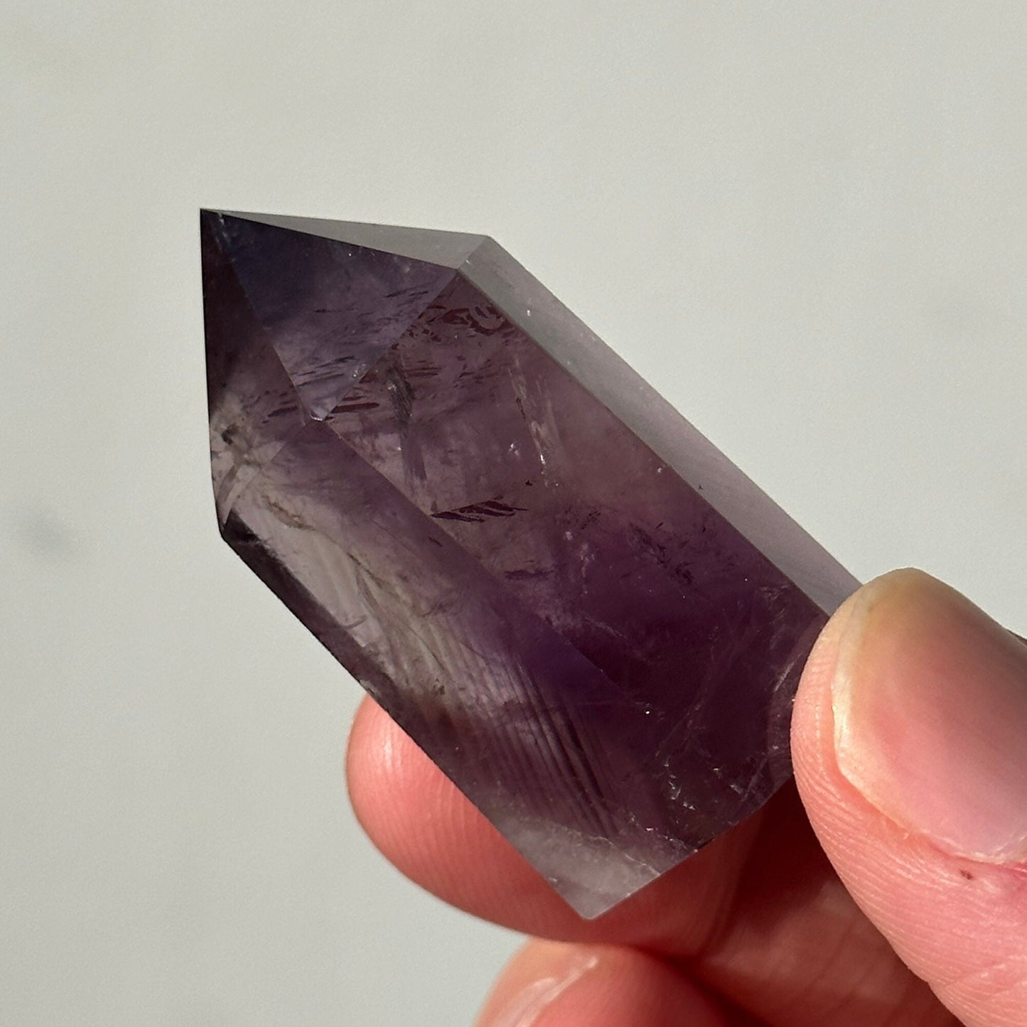 Beautiful Small Amethyst Crystal Point | Mini Hand Carved Tower | Meditation & Crystal Healing | High Quality