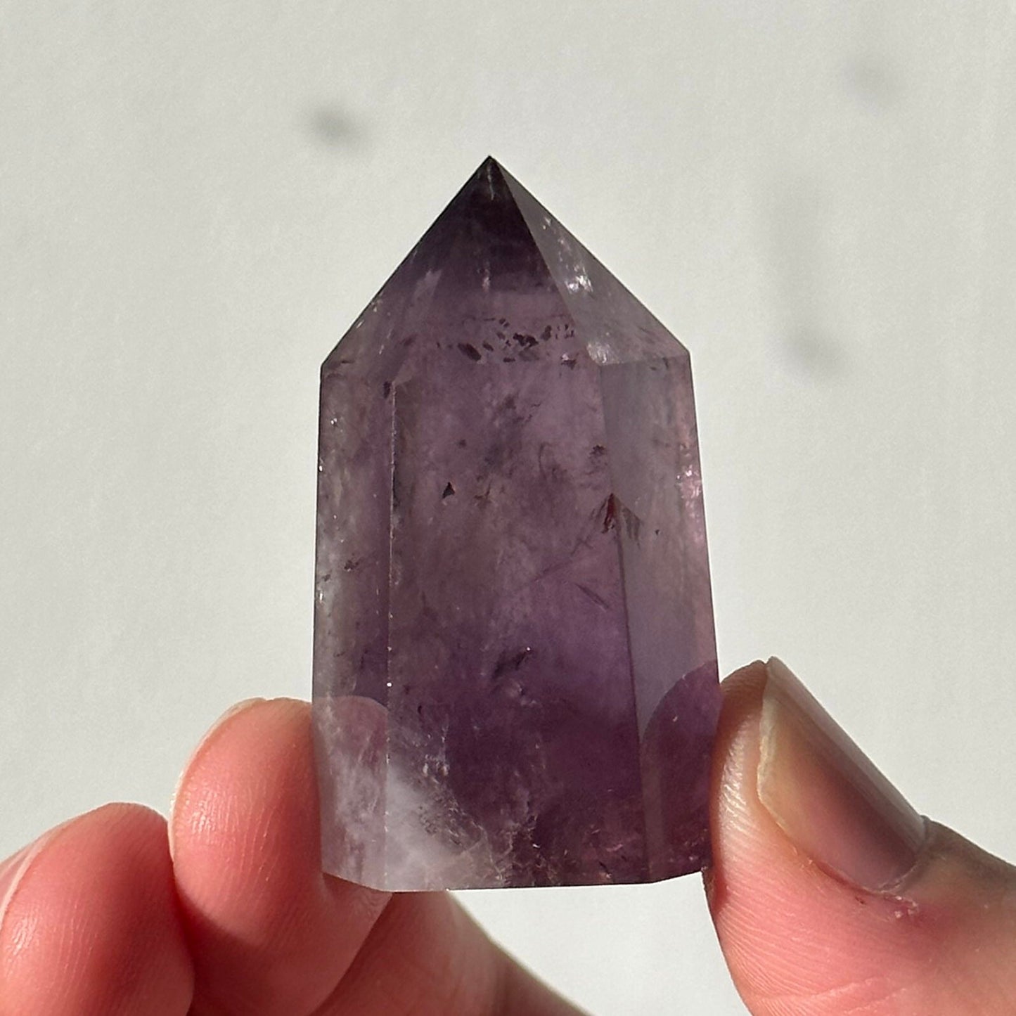 Beautiful Small Amethyst Crystal Point | Mini Hand Carved Tower | Meditation & Crystal Healing | High Quality