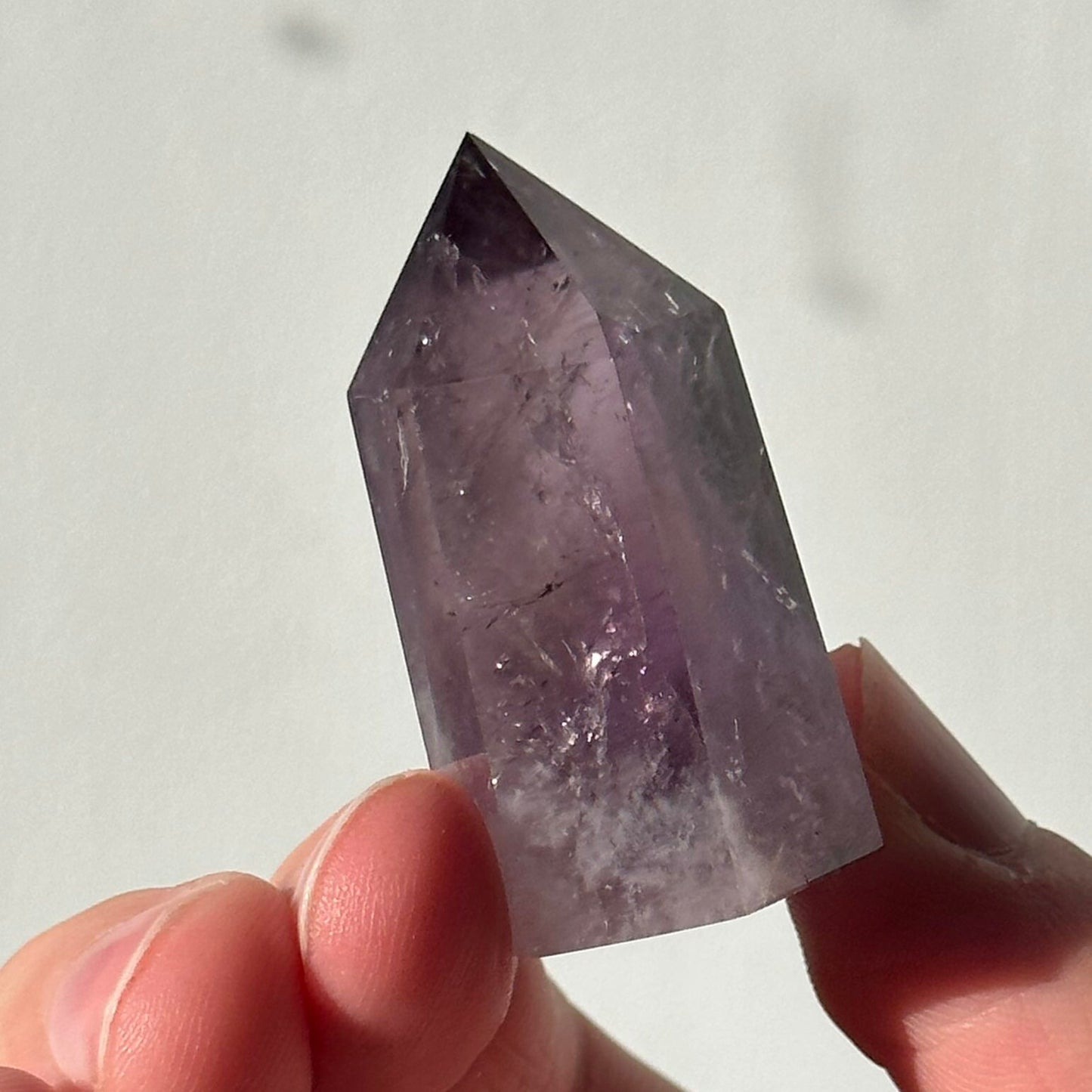 Beautiful Small Amethyst Crystal Point | Mini Hand Carved Tower | Meditation & Crystal Healing | High Quality