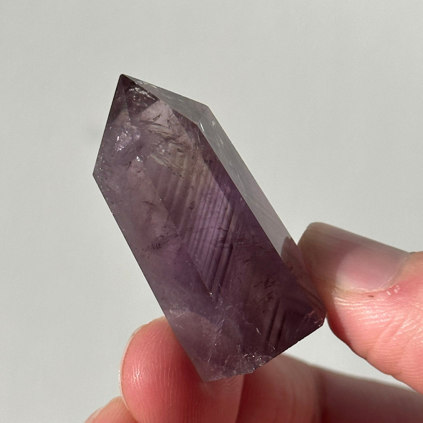 Beautiful Small Amethyst Crystal Point | Mini Hand Carved Tower | Meditation & Crystal Healing | High Quality | From Brazil