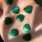 One (1) Mini Malachite Crystal Heart | Tiny Crystal | Intuitively Chosen | Meditation & Crystal Healing
