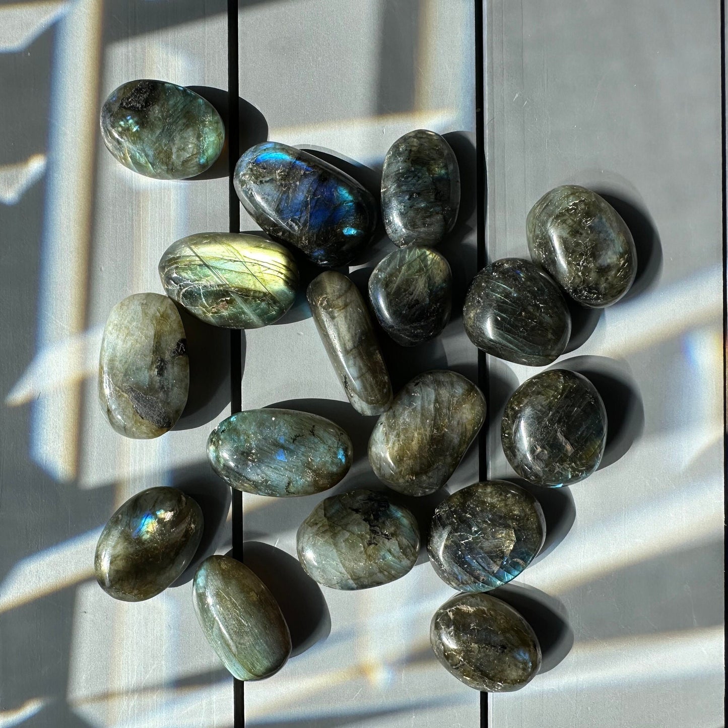 One (1) Mini Labradorite Crystal Tumble | Intuitively Chosen | Tiny Natural Lab | Hand Carved | Meditation & Crystal Healing