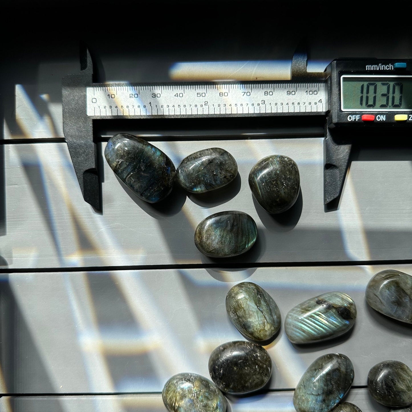 One (1) Mini Labradorite Crystal Tumble | Intuitively Chosen | Tiny Natural Lab | Hand Carved | Meditation & Crystal Healing