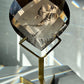 High Quality Smoky Quartz Crystal Heart | Rare Clarity | Hand Carved | Includes Stand | From Brazil | Crystal Healing & Meditation